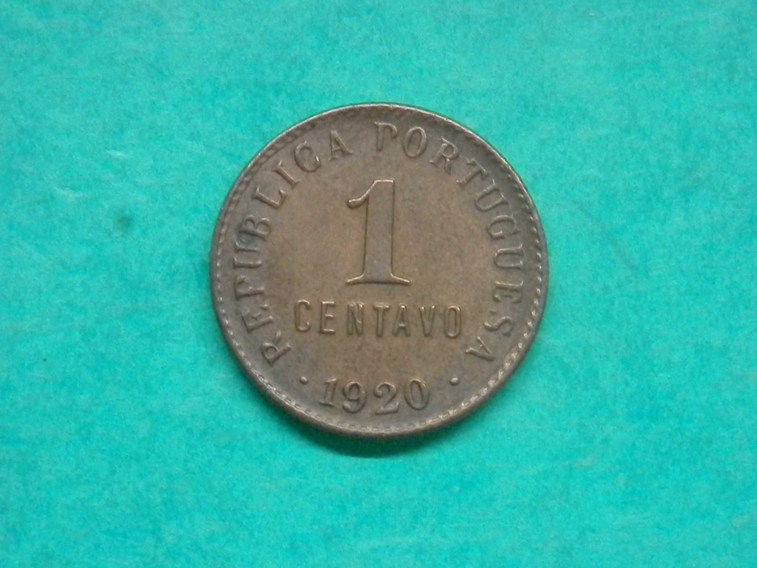 1011 - República: 1 centavo 1920 bronze, por 1,50