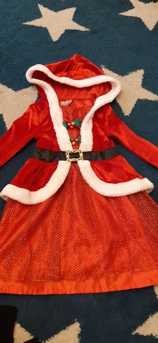 Sukienka Na Mikołaja dla dziewczynki