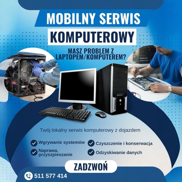 Serwis komputerowy z dojazdem naprawa komputerow Piotrków