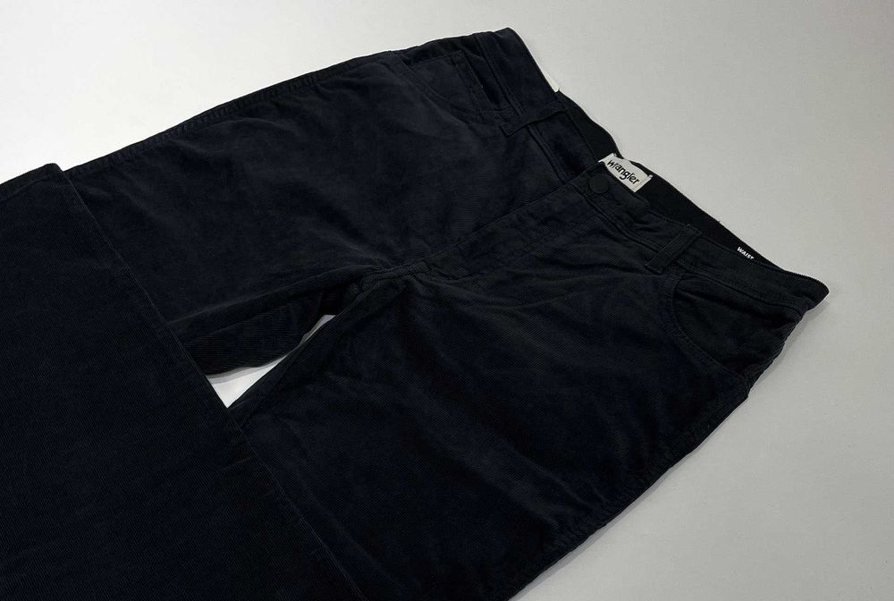 Spodnie męskie sztruksy Wrangler Texas Slim 822 Dark Navy W34 L34