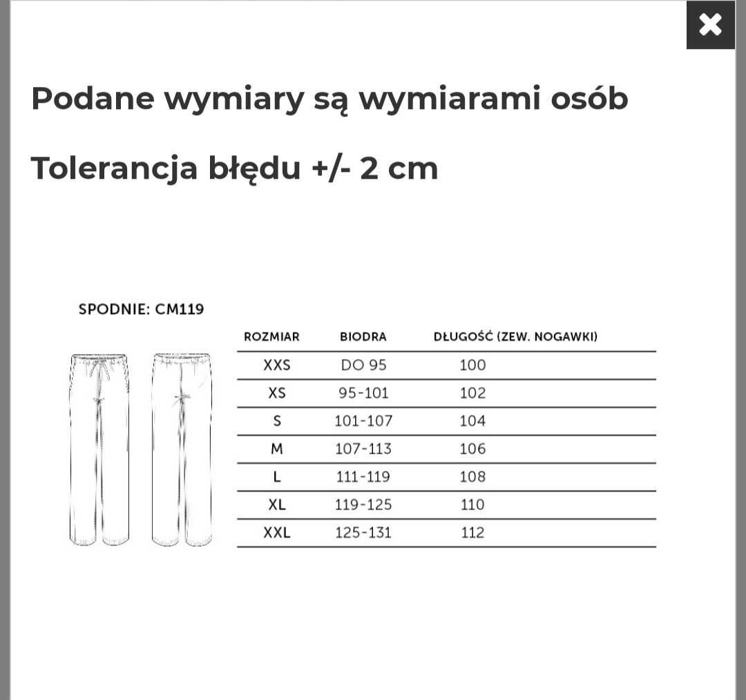 2x Spodnie medyczne r.34 Uniformix