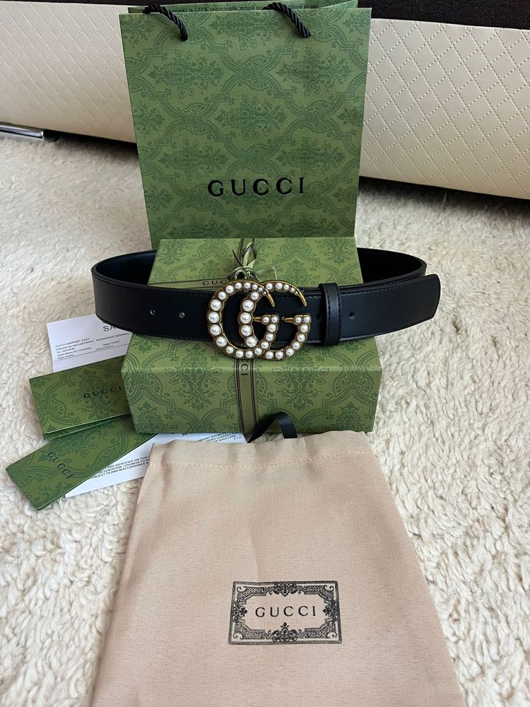 Od ręki Gucci, GG, pasek, perłowa klamra, numer seryjny