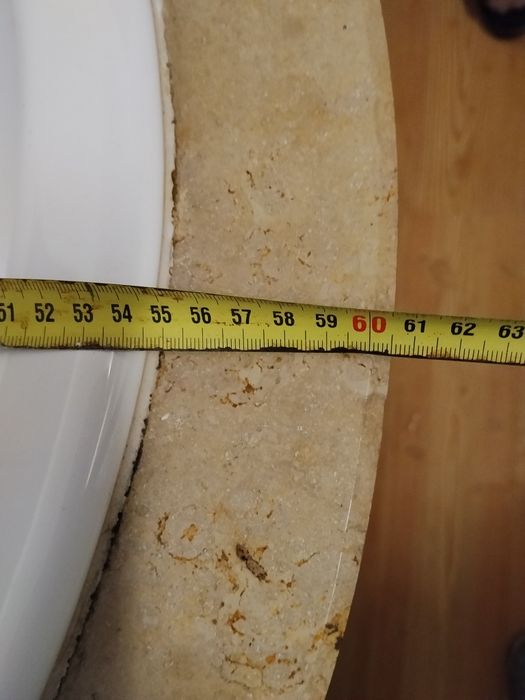 Umywalka z blatem marmurowym 90x60 na nóżkach