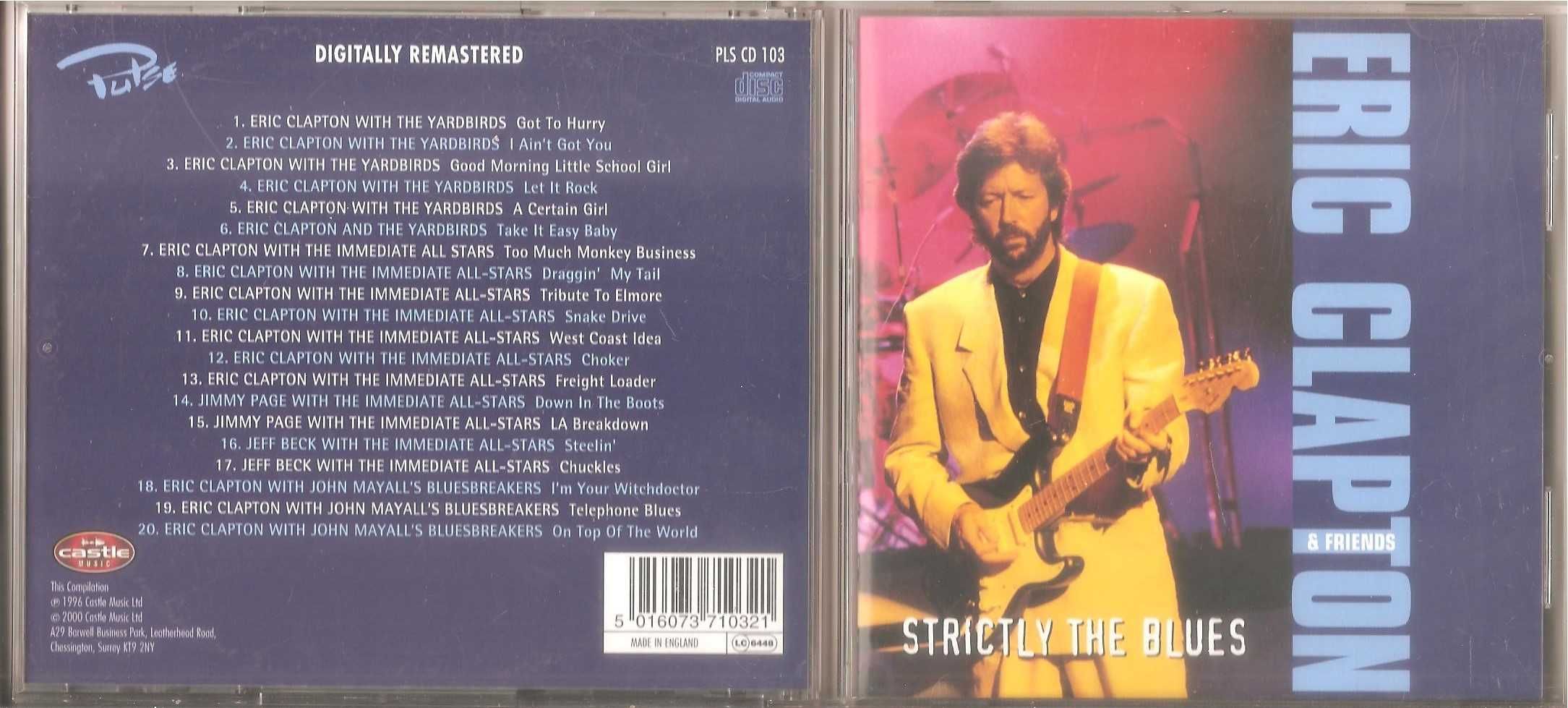 Eric Clapton - Strictly The Blues - CD 2000 r. Castle England UK NM