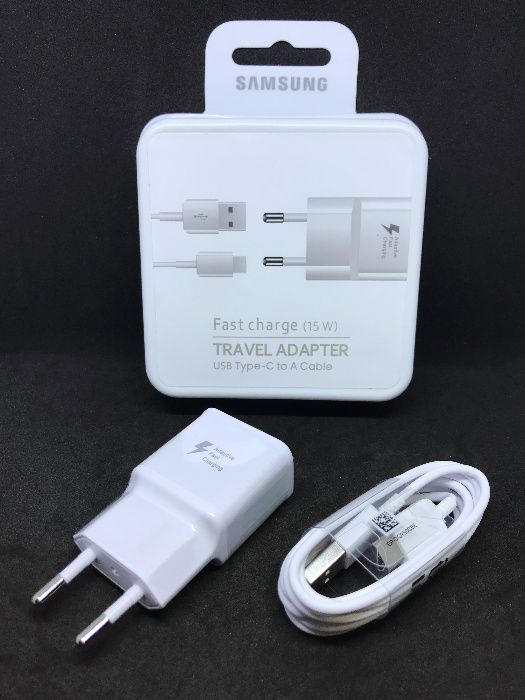 Kit de carregador e cabo original Samsung USB-C (Fast Charging) -Novo