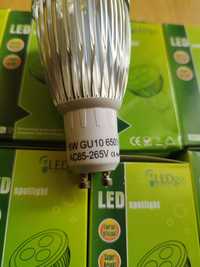 Żarówki LED GU10 zimna barwa-6W
