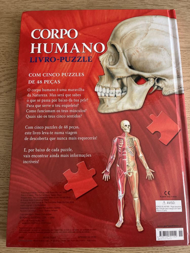Livro Corpo Humano (Puzle) Novo