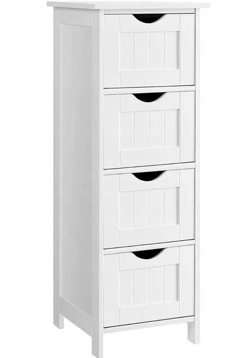 Szafka łazienkowa biała 30x30x82 cm