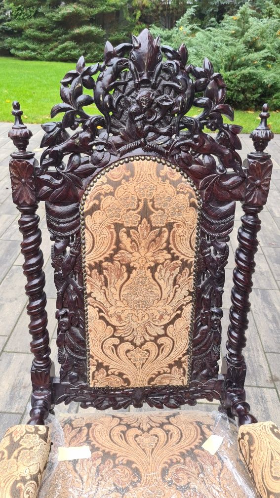 Krzesło pałacowe weneckie XVIII/XIX wiek antyk