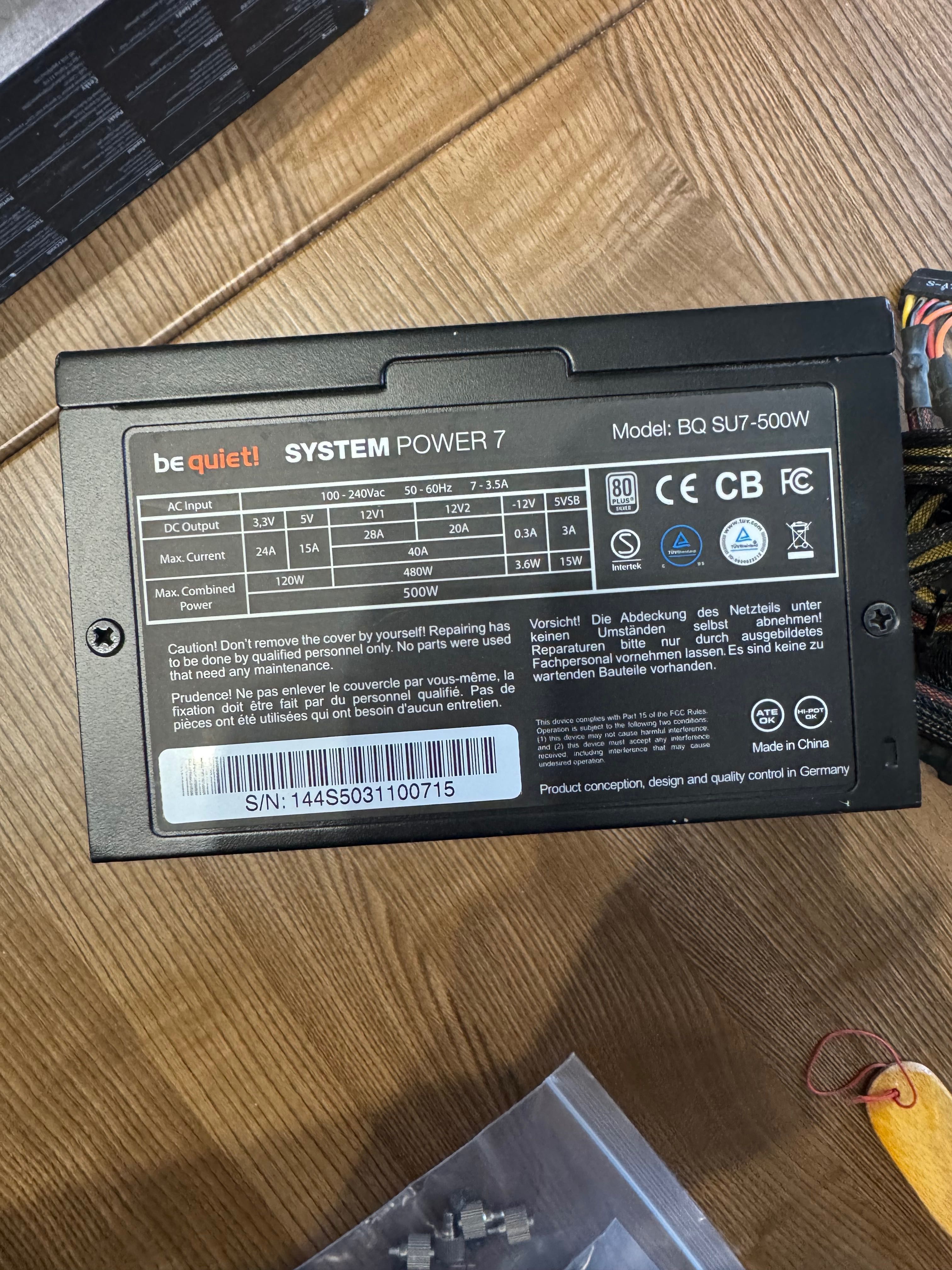 Zasilacz be quiet system power 7