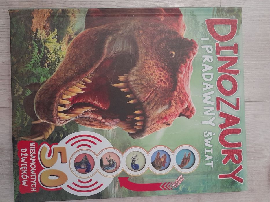 Książka o dinozaurach z dźwiękami