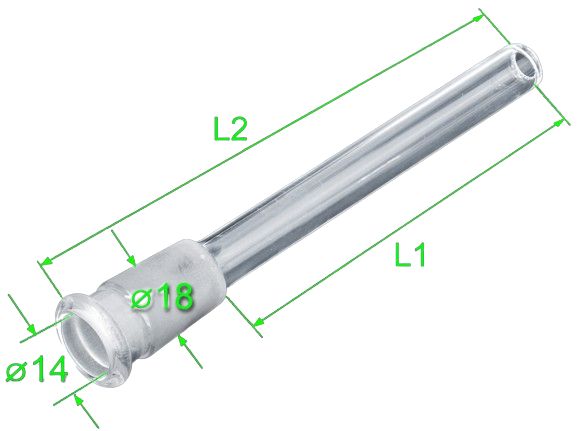 Chillum do Bonga Przejściówka do Fajki Wodnej Adapter do Bonia