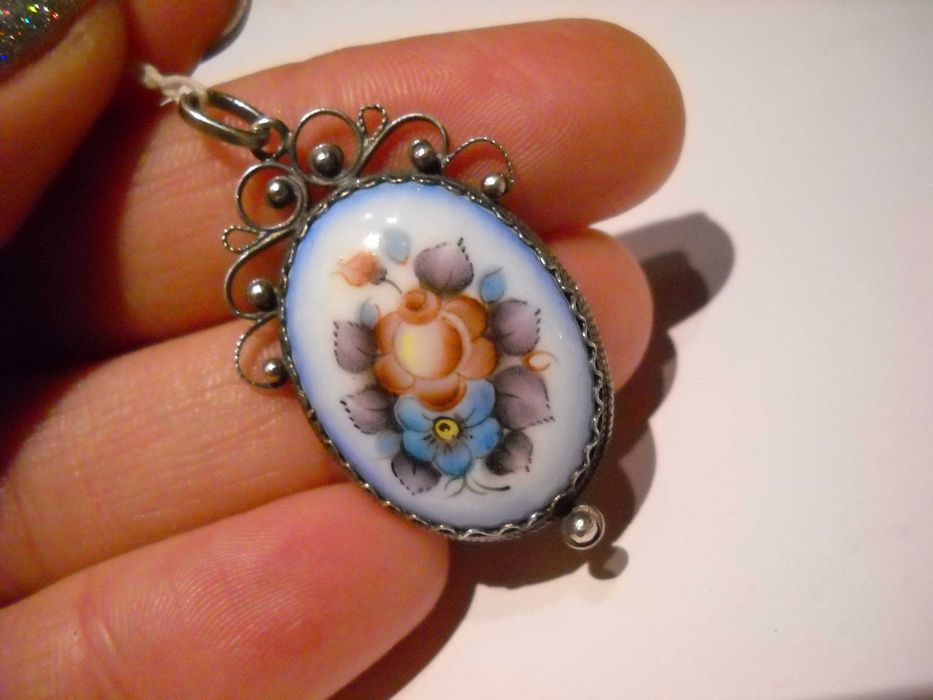 набор ссср финифть кольцо, кулон и серьги