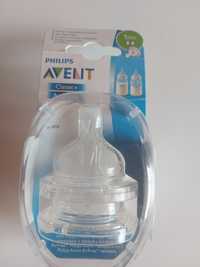 Smoczki do butelki avent Classic anti-colic 1m+