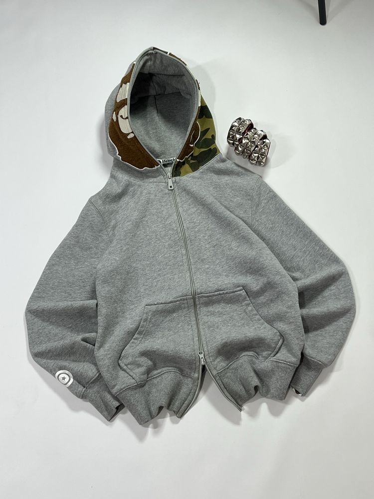 Кофта зіпка худі зіп-худі бейп bape rap реп swaga camo fullzip рэп