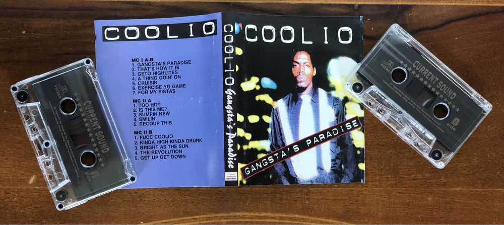 COOLIO Gangsta’s Paradise 2x kaseta Rap Hip Hop black sound 1995 film