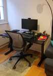 Elektryczne biurko SANODESK EQ3B – czarne, blat 140×70