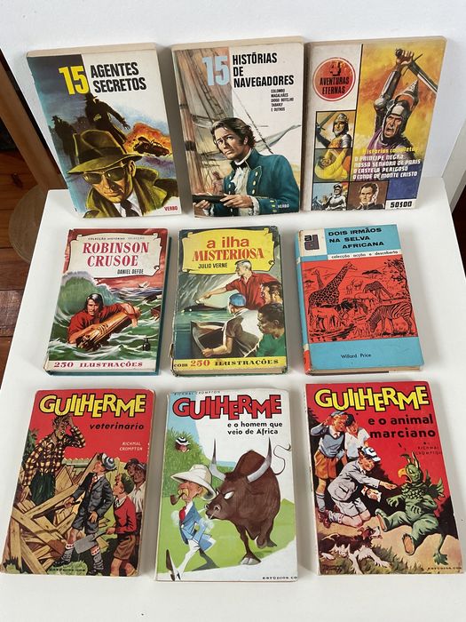 Livros de aventuras antigos lote de 16