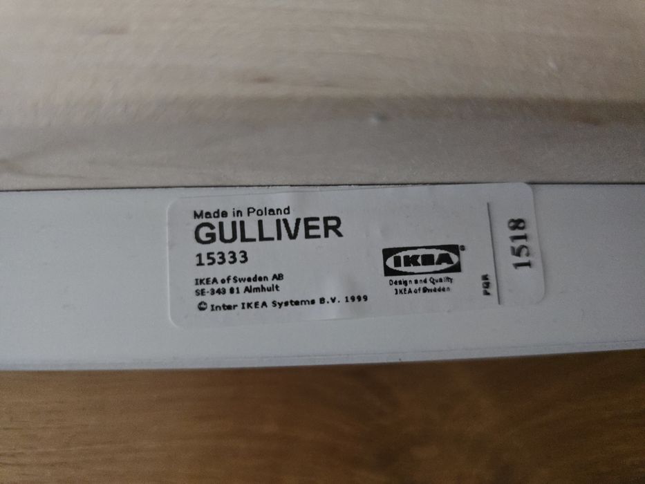 Łóżko Ikea Gulliver 160x70 z materacem.