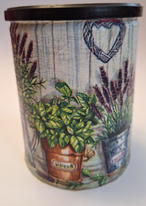 puszka decoupage
