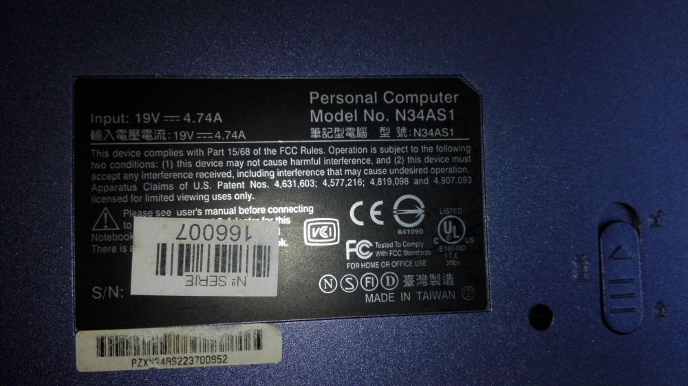 Toshiba N34AS1