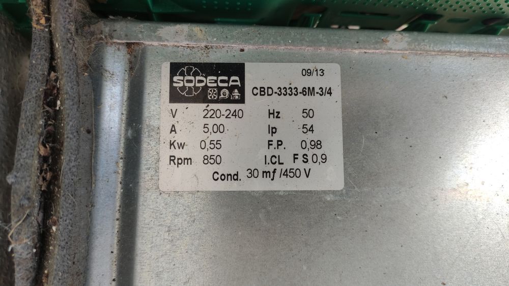 Ventilador insuflação /extração