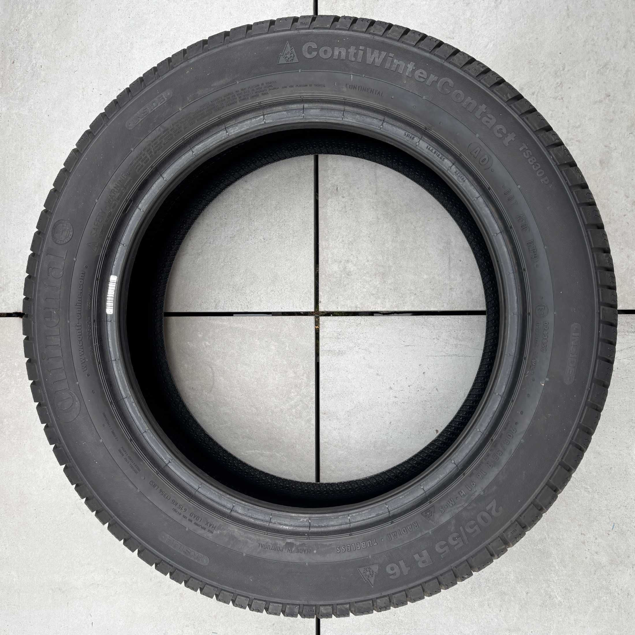 Opona zimowa Continental TS830 P 205/55R16 91H - 2024 - 8,7mm