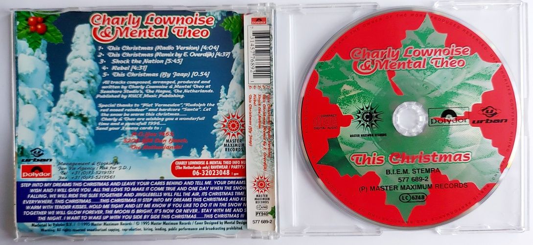 CDs Charly Lownoise & Mental Theo  This Christmas 1995r