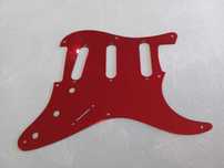 Pickguard Stratocaster - Vermelho espelhado - 8 furos