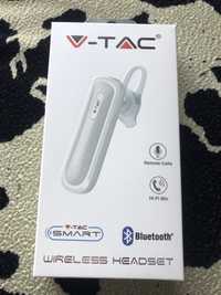 V-TAC VT-6700 Auricolare Bluetooth 70mAh Colore Bianco - SKU 7701