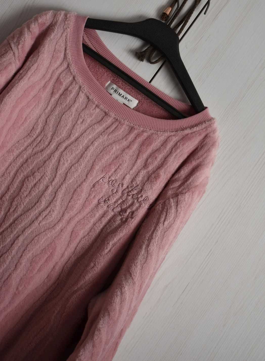 Bluza piżama L XL 40 ciepła pluszowa różowa z polaru zimowa 42 polar