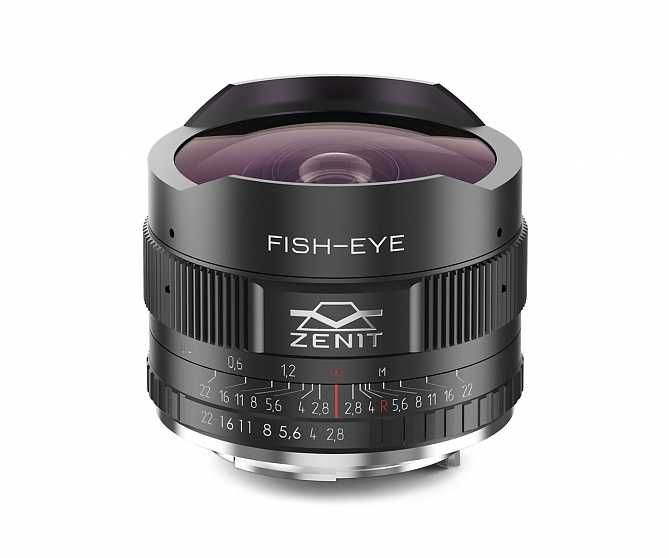 Lente grande angular fisheye Zenitar 16mm f/2.8