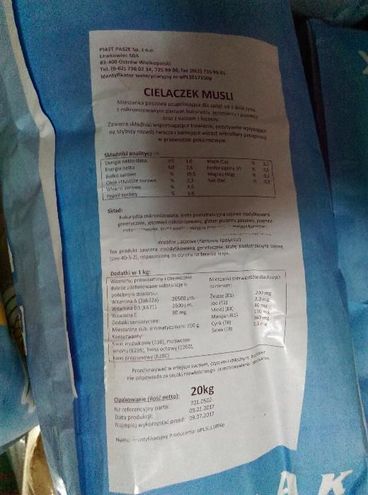 CJ pasza dla cieląt, Musli dla cieląt