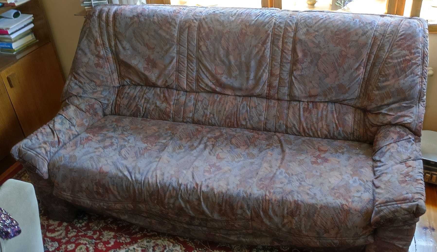 zestaw wypoczynkowy sofa plus fotel