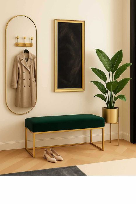 Ławka pufa PUF tapicerowana siedzisko glamour loft różne Velvet Sztruk