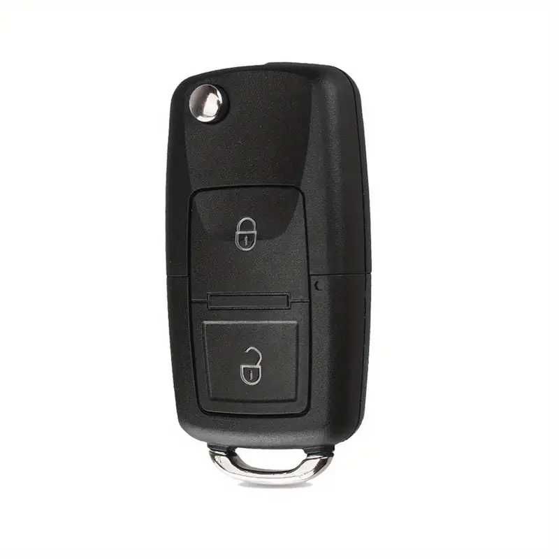 Capa de chave remota dobrável de 2 botões para carro para Vw