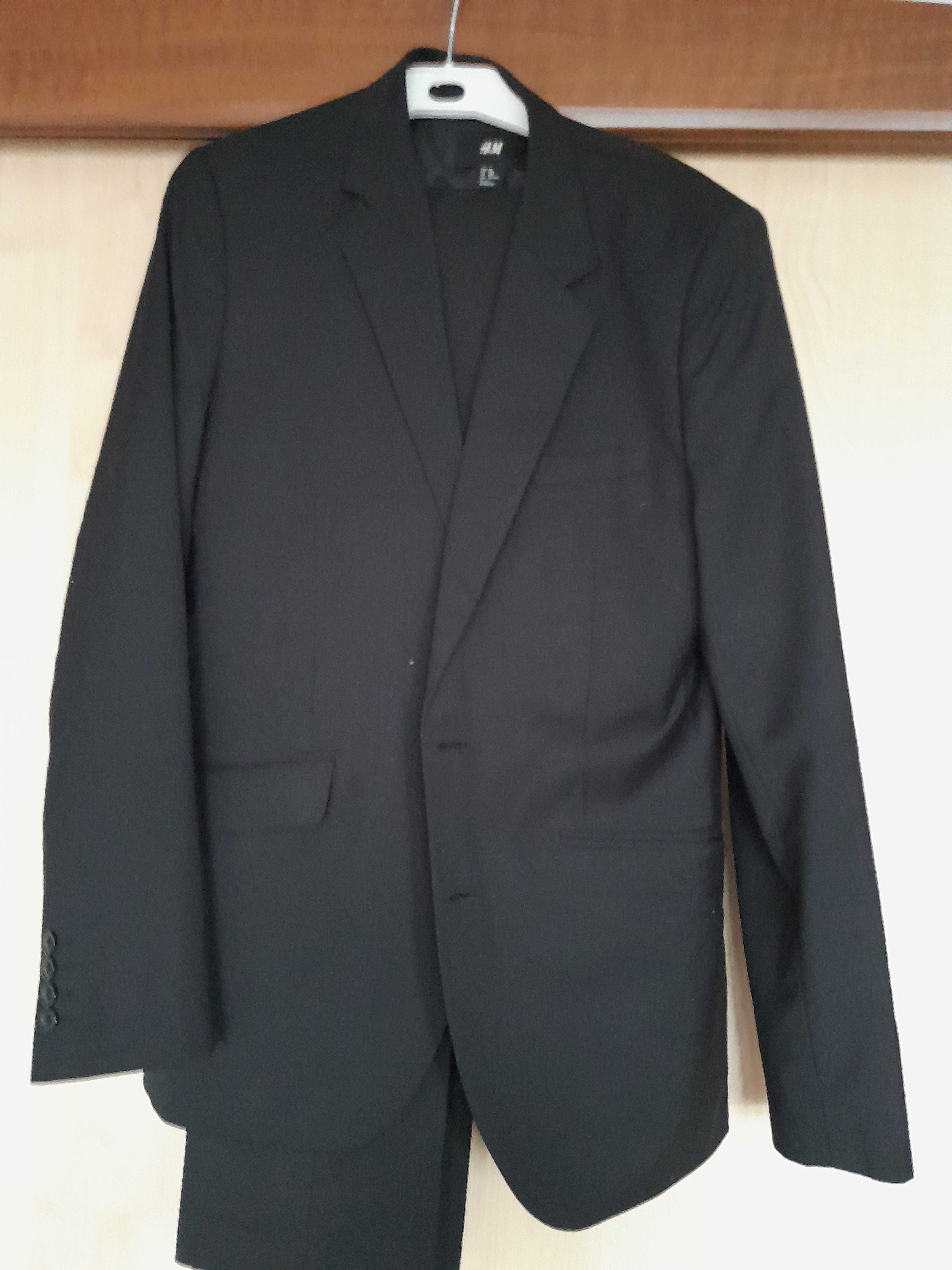 garnitur czarny H&M roz. 48;  170/176cm;