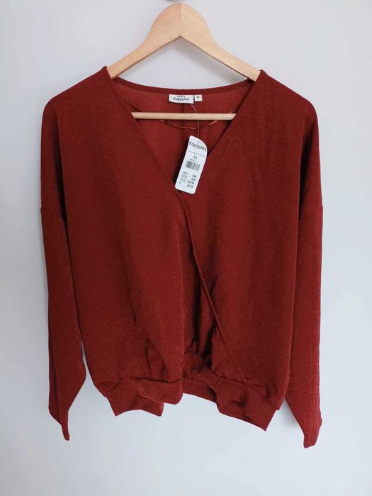 NOWA Z METKĄ damska, mieniąca się bluzka KappAhl - rozmiar M