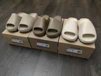 Adidas Yeezy Slide Earth Brown,  Pure (First Release), Bone