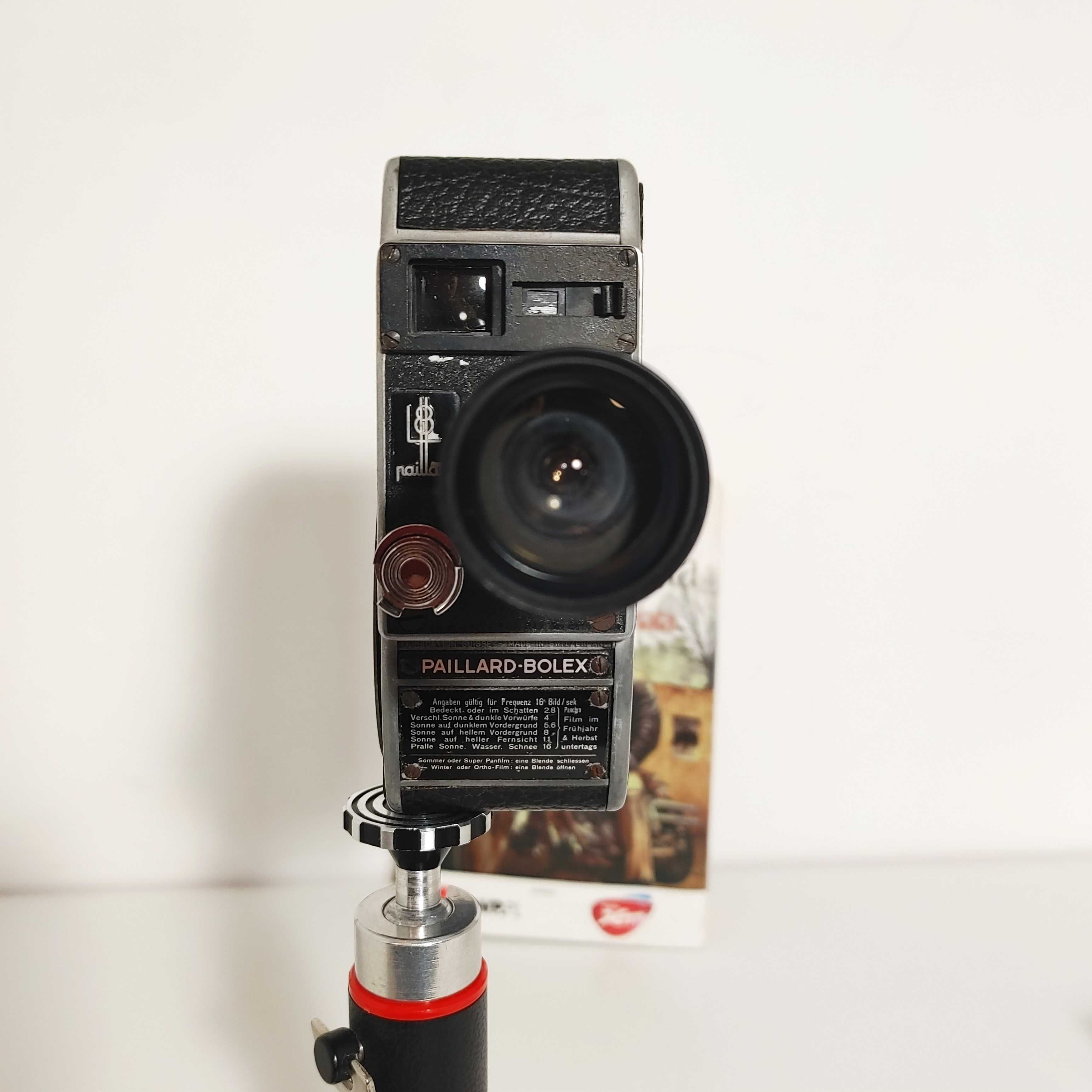 Kamera filmowa 8mm Paillard Bolex z dwoma obiektywami 1942 rok