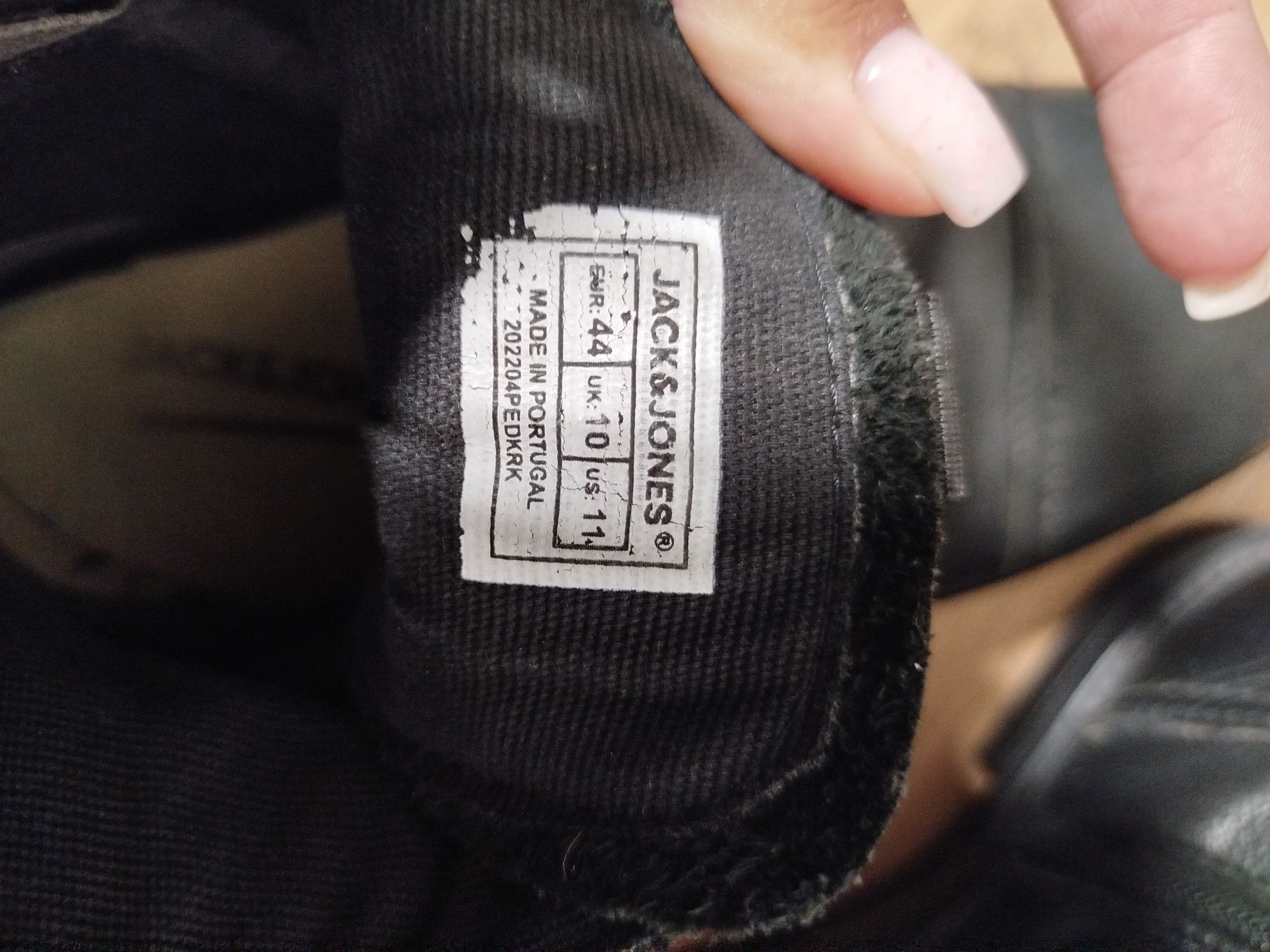 Ботінки чоловічі демісезонні шкіряні Jack&Jones