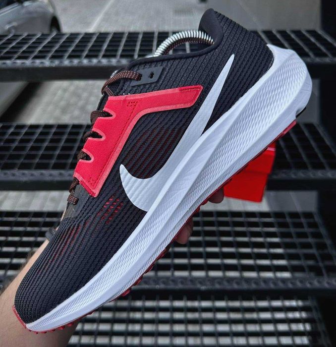 Кроссовки Найк мужские черные сеточка Nike черно белые