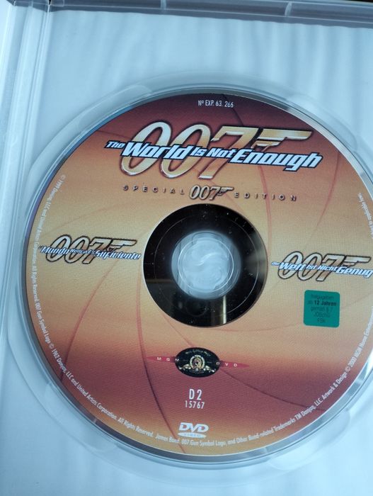 DVD 007 O mundo não chega