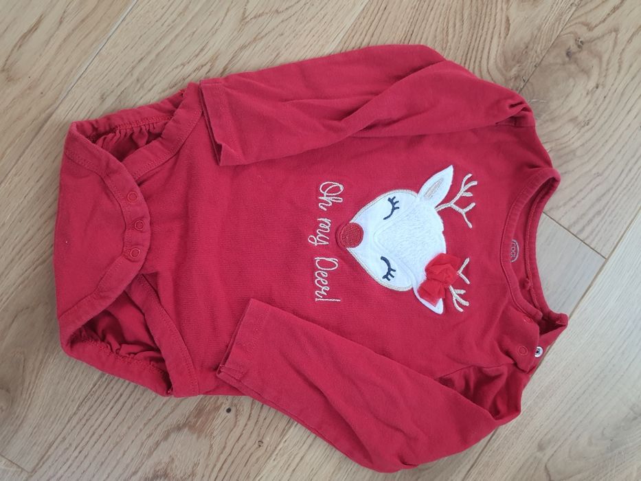 Body Świąteczne Czerwone 80 Cool Club Smyk