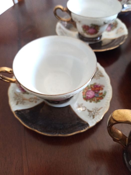 Serviço de chá chinês para 6 pessoas em porcelana Lucky China - meados