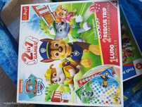 Gra Planszowa 2w1 dla Dzieci – Psi Patrol Chase & Skye  Chińczyk