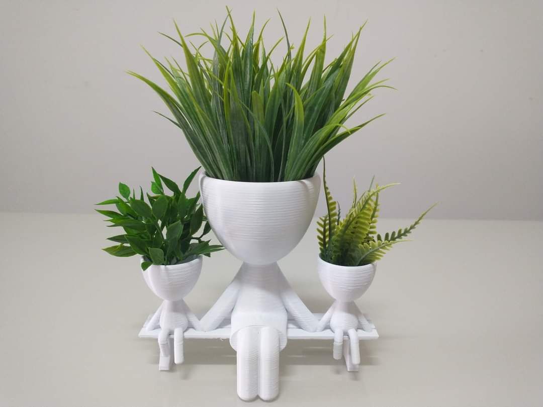 Vasos Família impressos em 3D