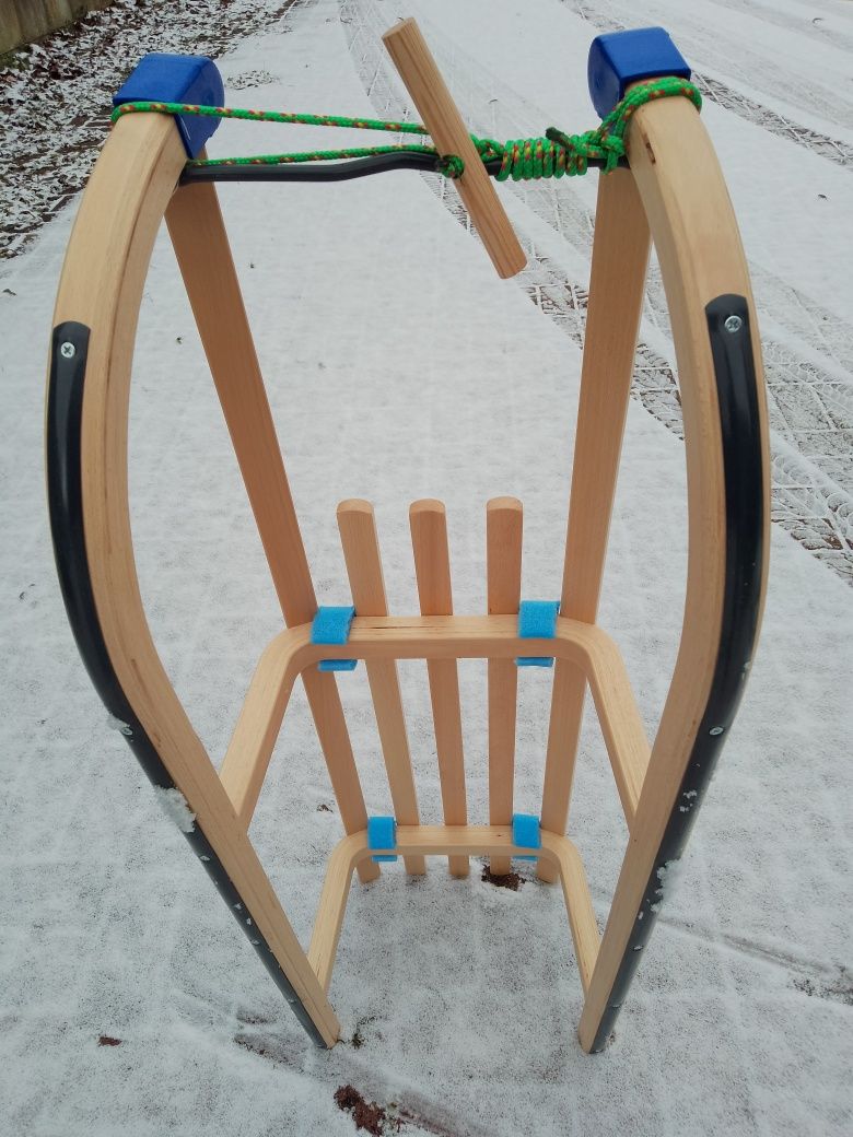 Sanki Drewniane Proste 100 cm.