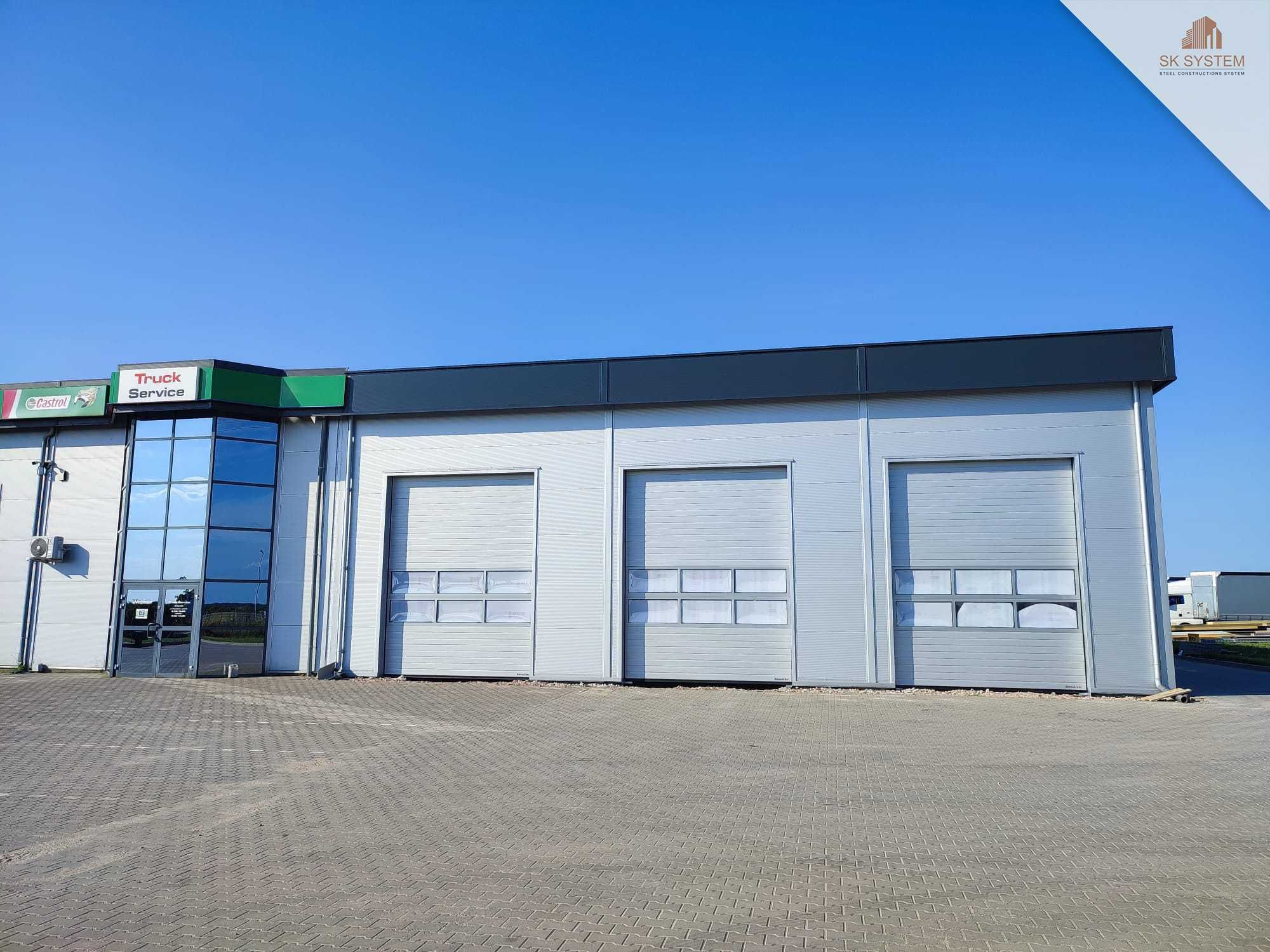 Hala 374 m2 konstrukcja stalowa magazyn produkcja warsztat SK SYSTEM