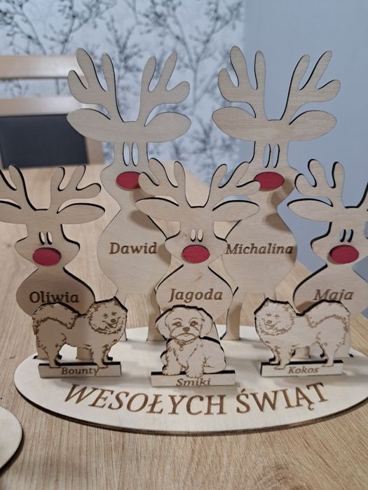 Stroik makieta renifery święta